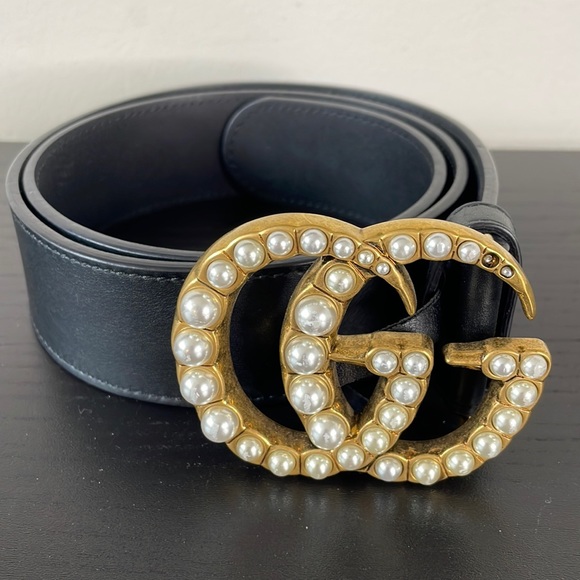 Gucci Belt with Pearl Detail - Picture 1 of 4